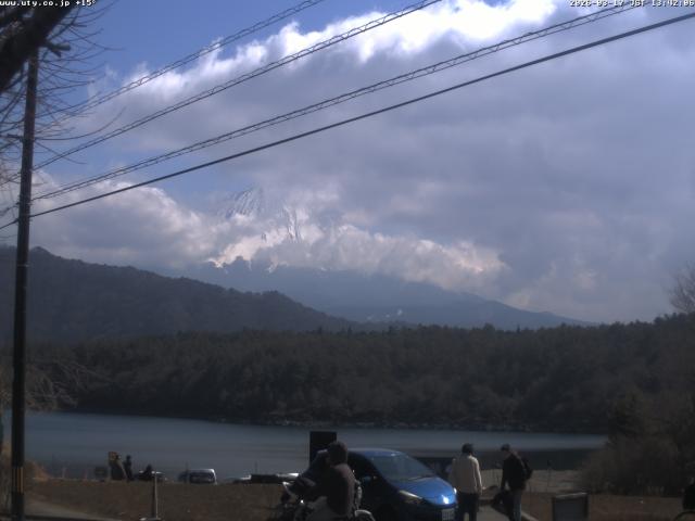 西湖からの富士山