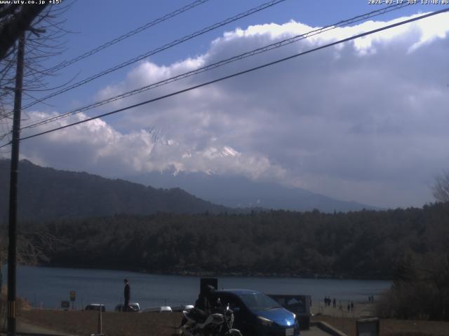 西湖からの富士山