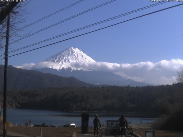 西湖からの富士山