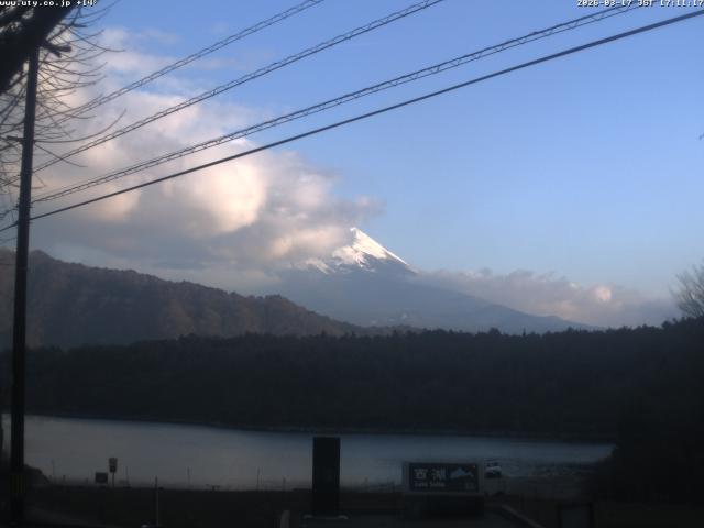 西湖からの富士山