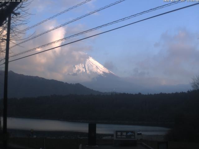 西湖からの富士山