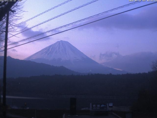 西湖からの富士山