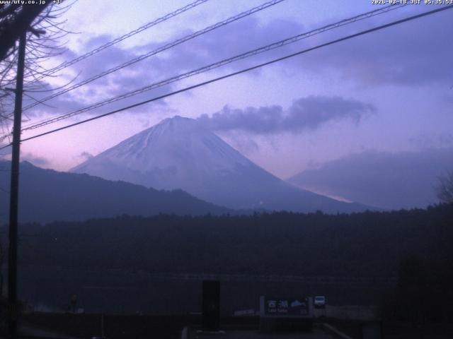西湖からの富士山