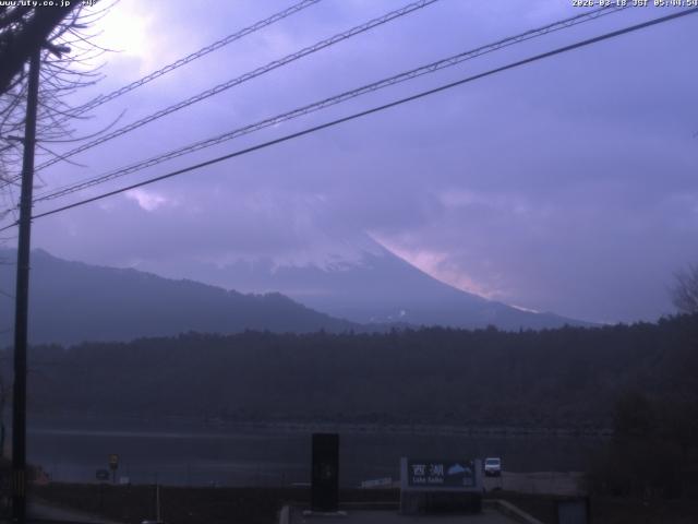 西湖からの富士山