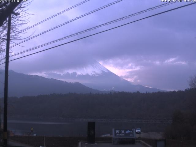 西湖からの富士山