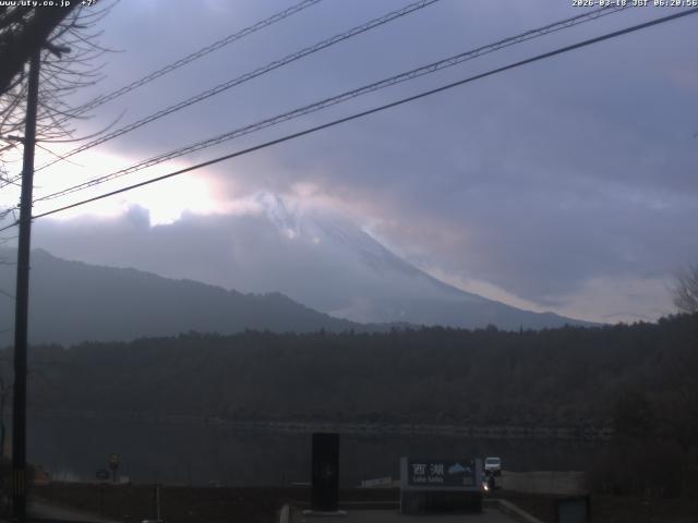 西湖からの富士山