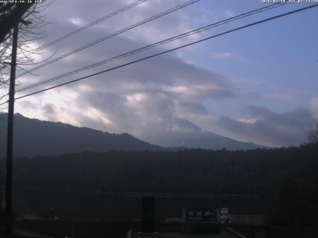 西湖からの富士山