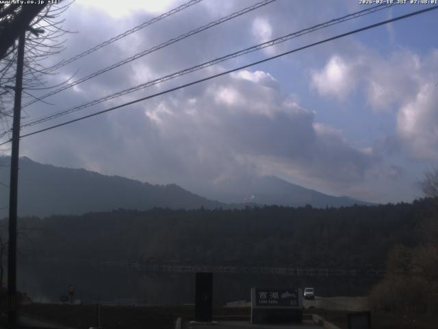 西湖からの富士山