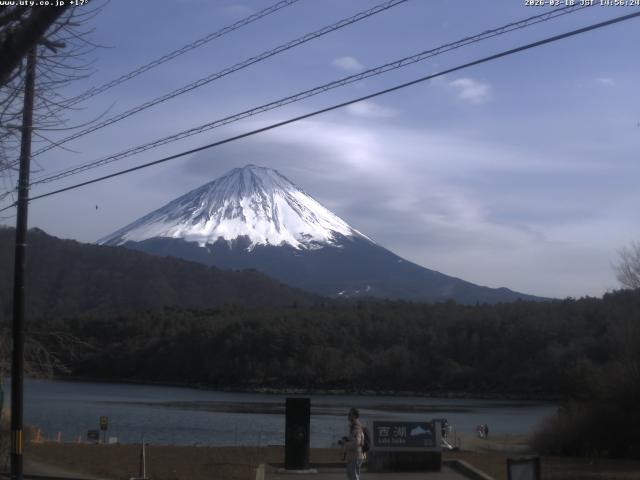 西湖からの富士山