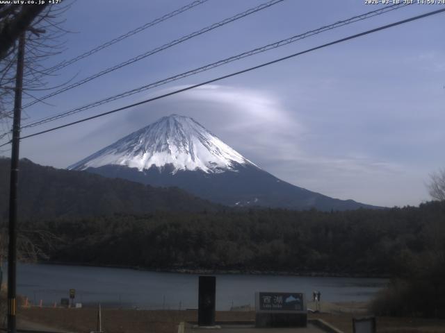 西湖からの富士山