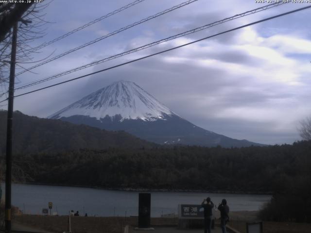 西湖からの富士山