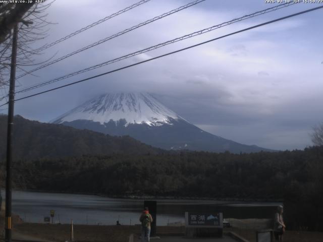 西湖からの富士山