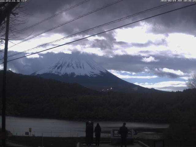 西湖からの富士山