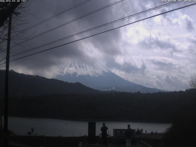西湖からの富士山