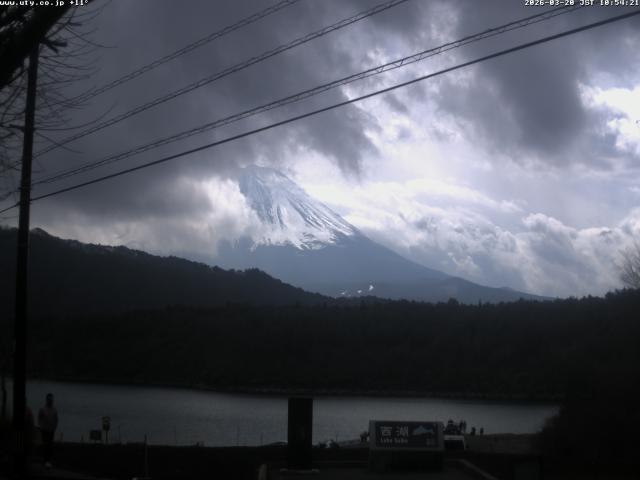 西湖からの富士山