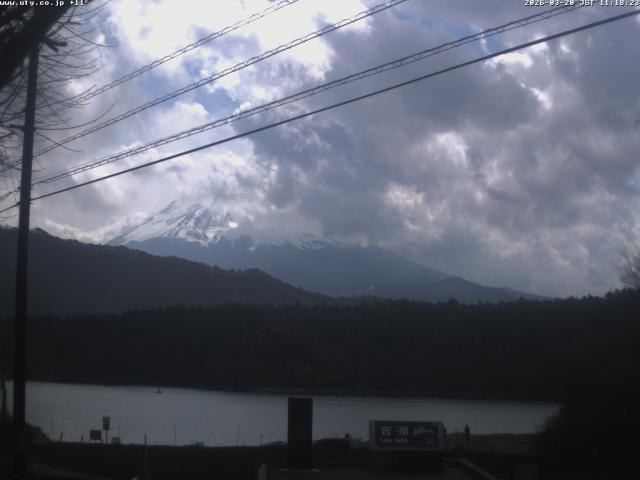 西湖からの富士山