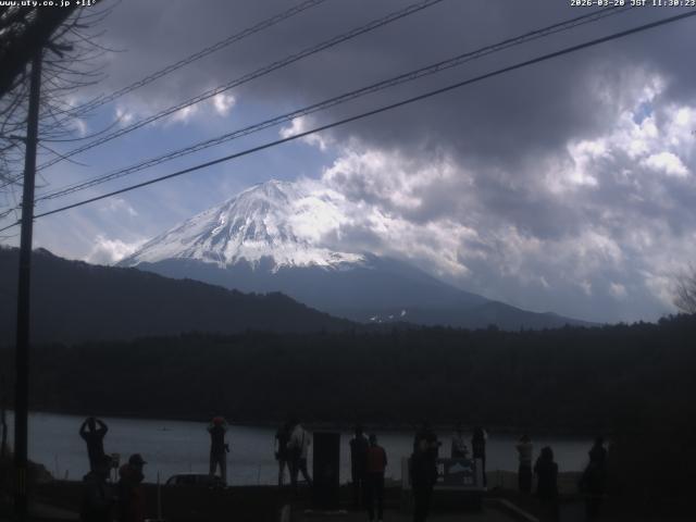 西湖からの富士山