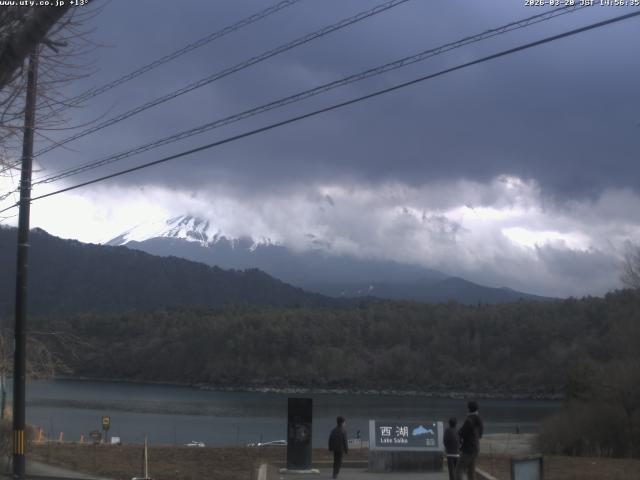 西湖からの富士山