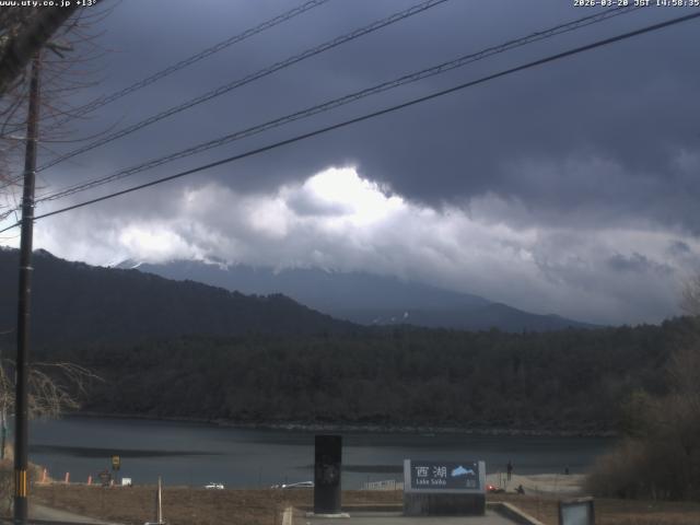 西湖からの富士山