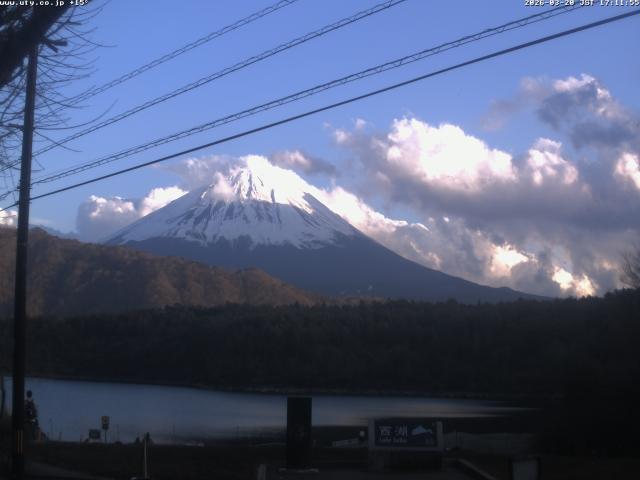 西湖からの富士山
