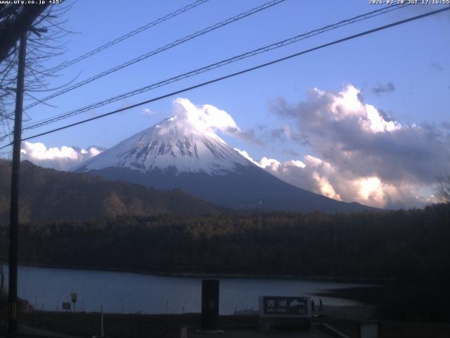 西湖からの富士山