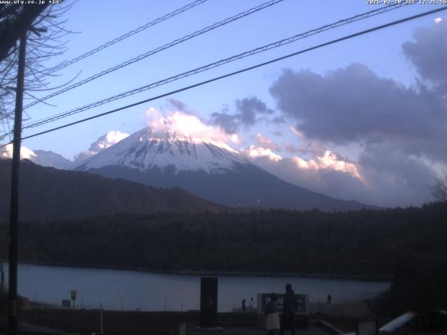 西湖からの富士山