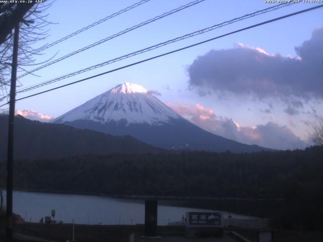 西湖からの富士山