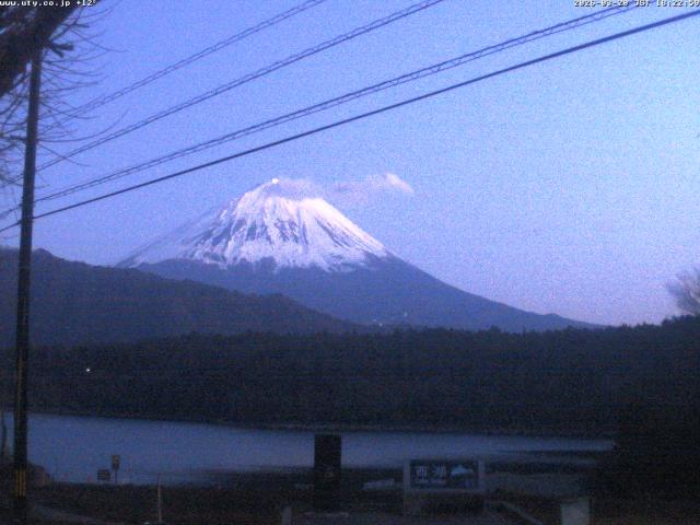 西湖からの富士山