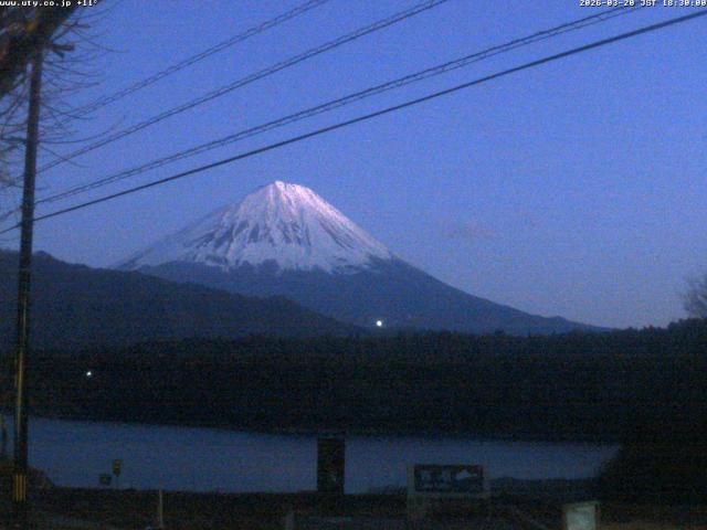 西湖からの富士山