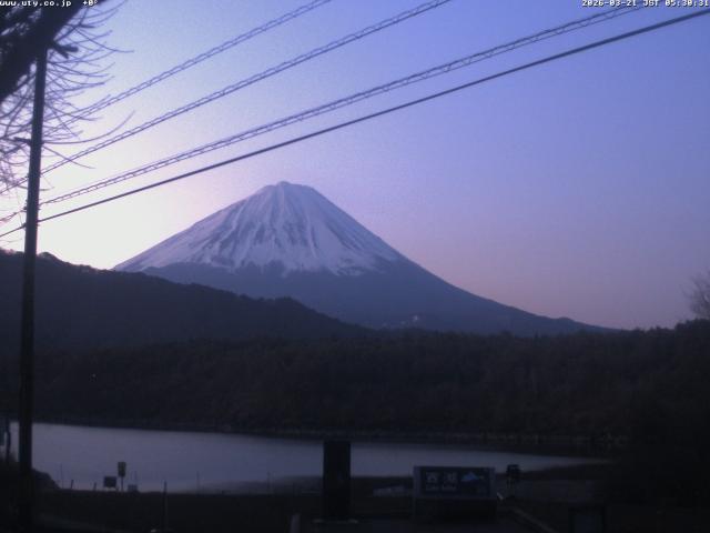 西湖からの富士山