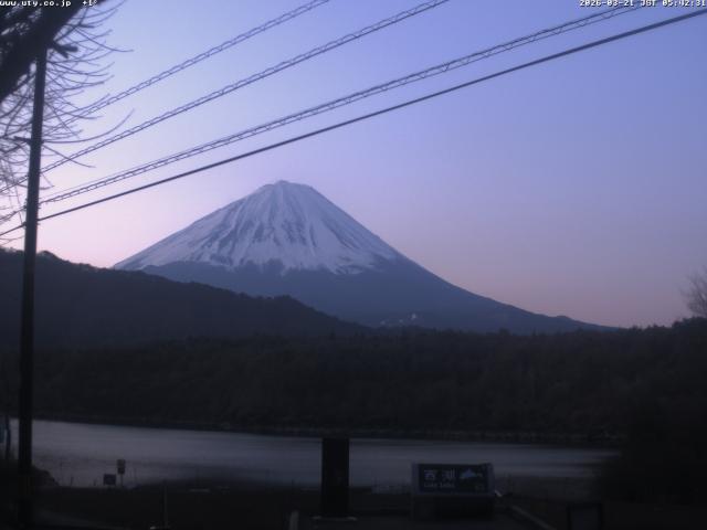 西湖からの富士山