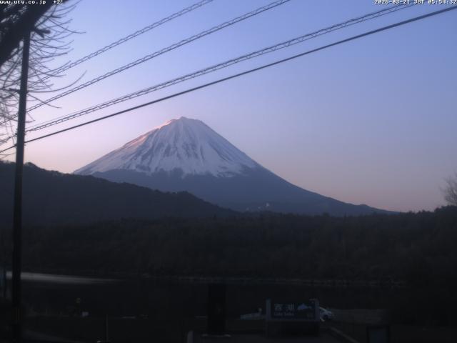 西湖からの富士山
