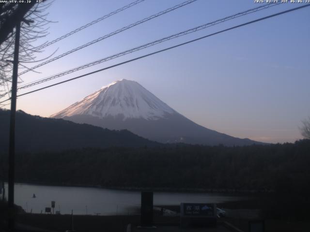 西湖からの富士山