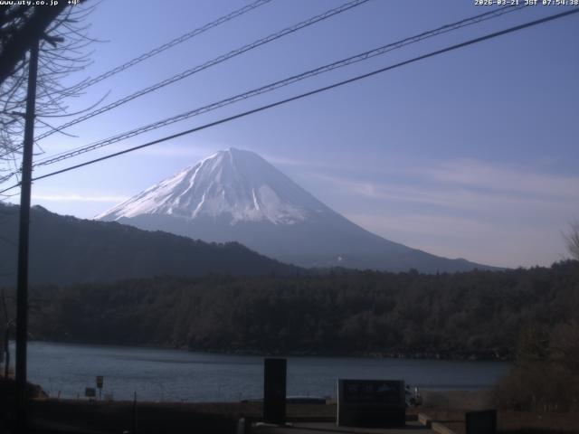 西湖からの富士山