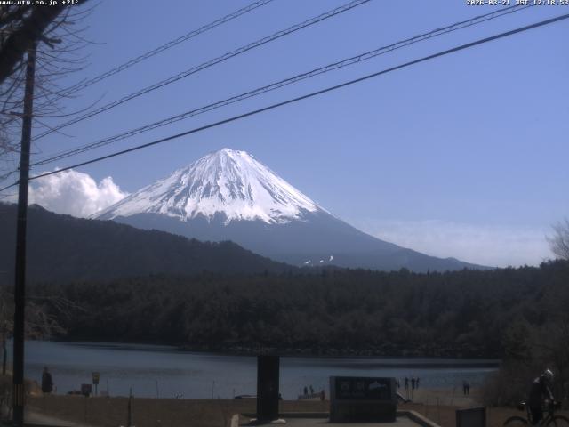 西湖からの富士山