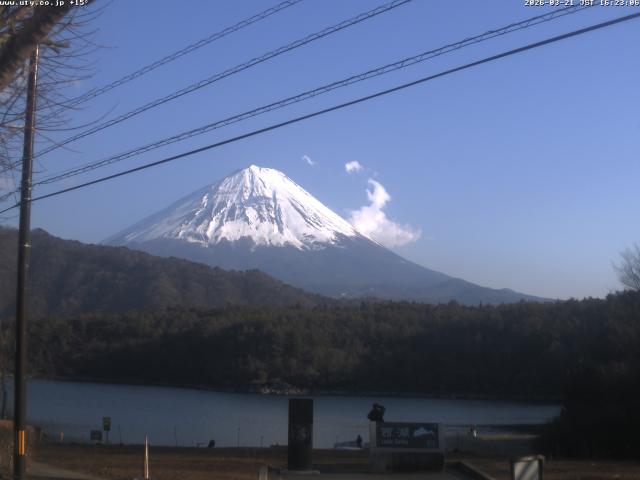 西湖からの富士山