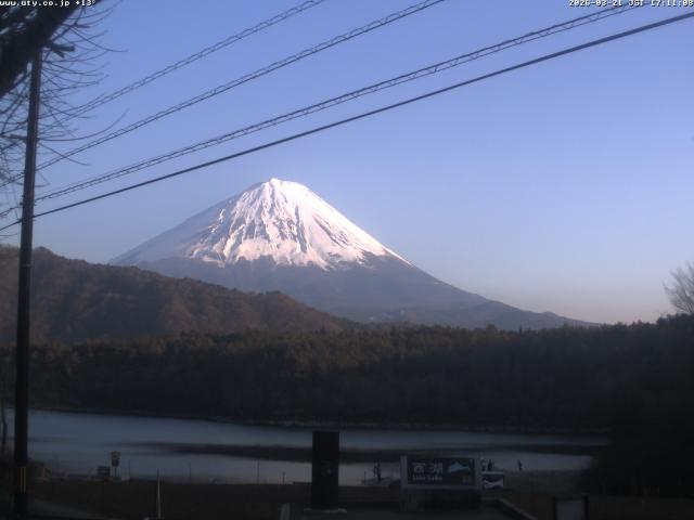 西湖からの富士山