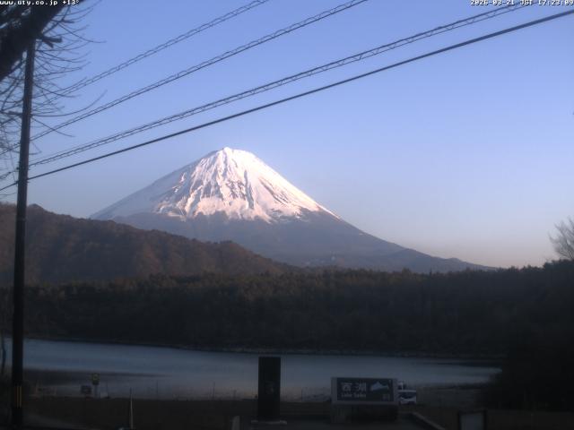 西湖からの富士山