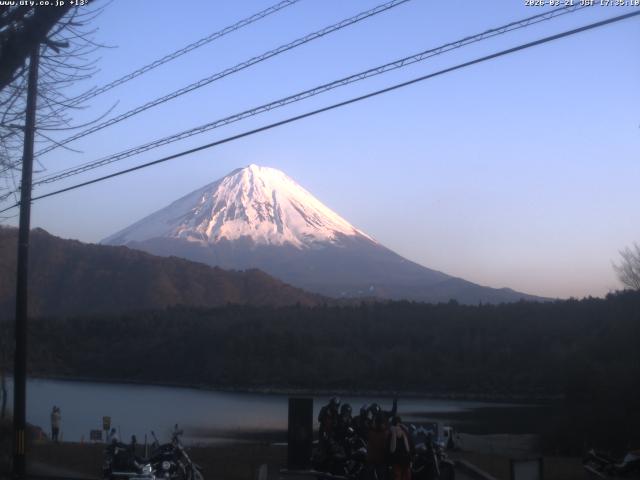 西湖からの富士山