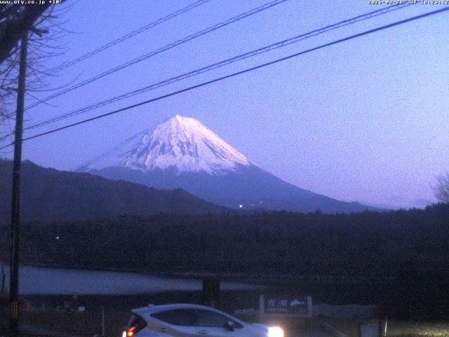 西湖からの富士山