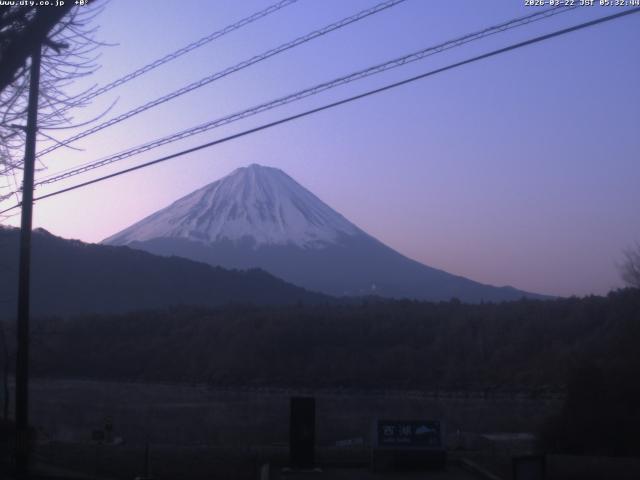 西湖からの富士山
