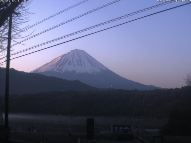 西湖からの富士山