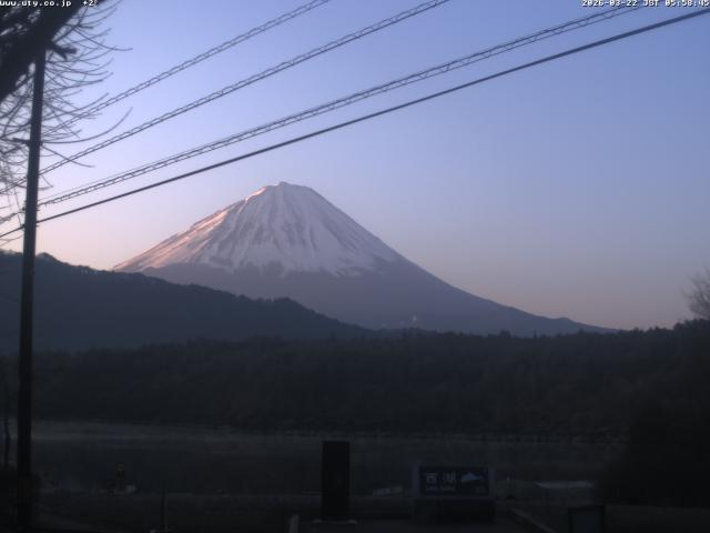 西湖からの富士山
