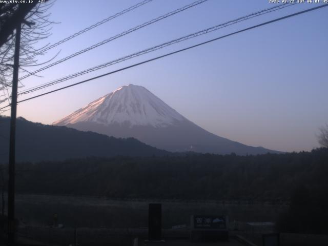 西湖からの富士山