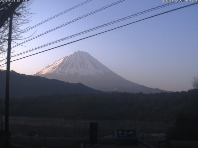 西湖からの富士山