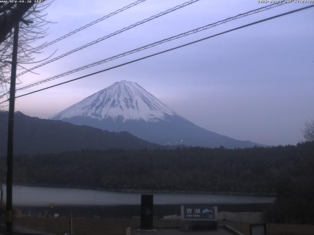 西湖からの富士山