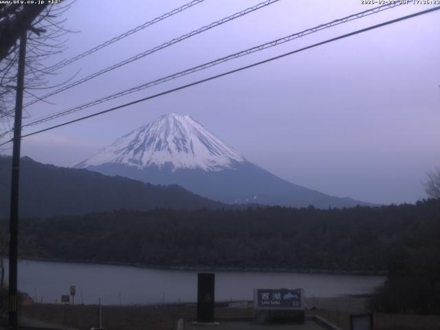 西湖からの富士山