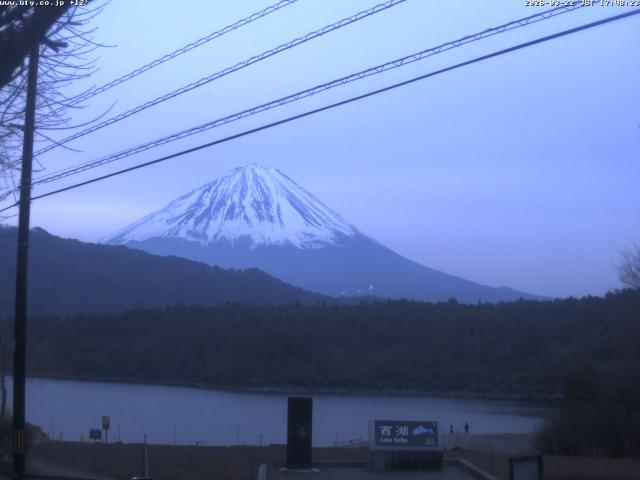 西湖からの富士山
