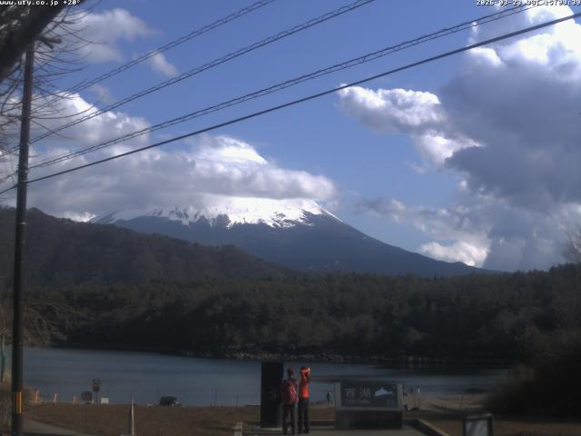 西湖からの富士山