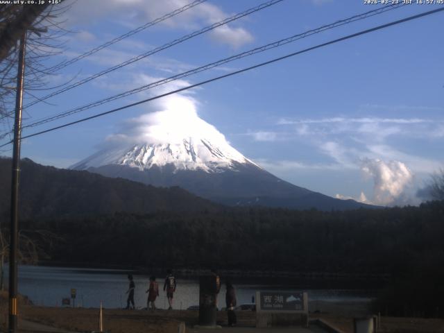 西湖からの富士山